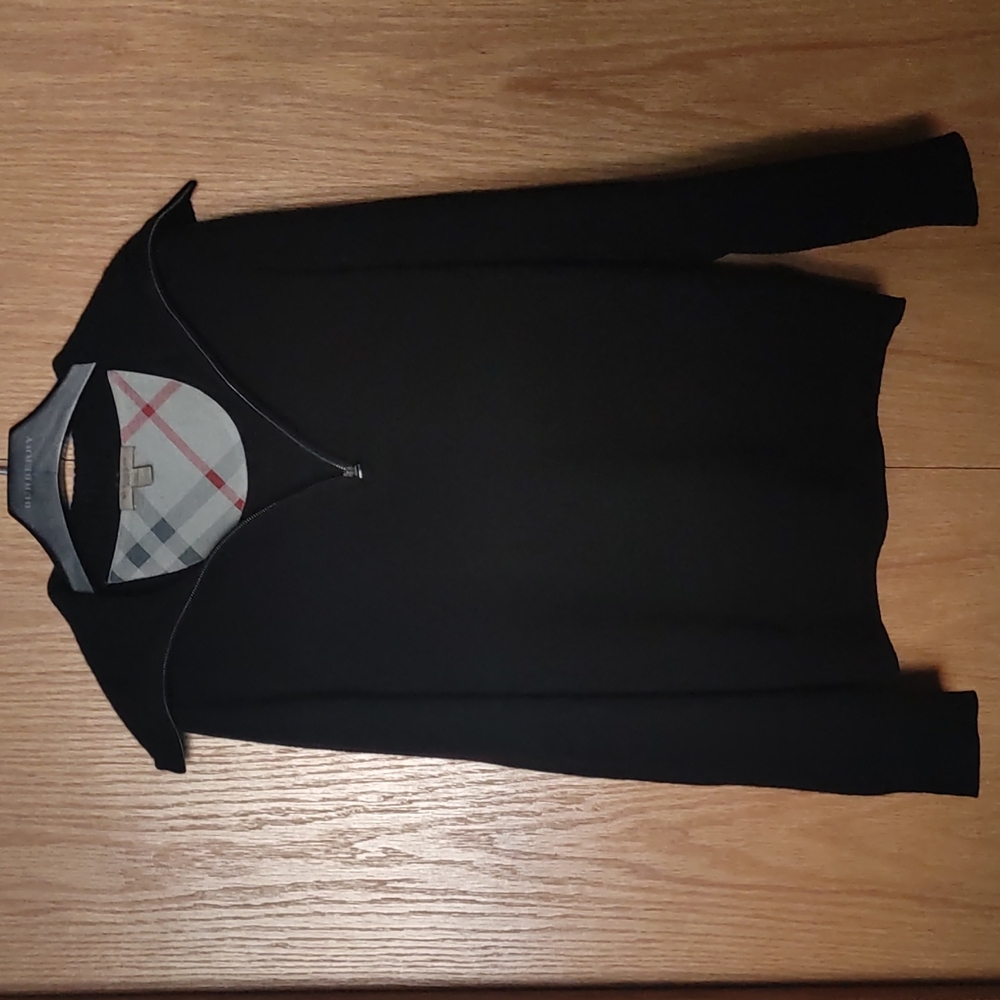 BURBERRY Cashmere Half Zip Sweater